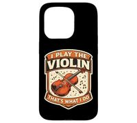 Carcasa para iPhone 15 Pro Yo toco el violín eso es lo Que Hago Profesor Violinista Vintage