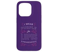 Carcasa para iPhone 15 Pro YO Uso Morado para Lupus Conciencia SLE Meme