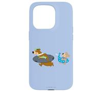Carcasa para iPhone 15 Pro Yogi Bear Yogi and Boo Boo Going Swimming
