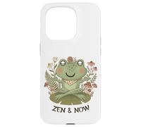Carcasa para iPhone 15 Pro Zen Cottagecore Rana Meditación Yoga Mindfulness Estética