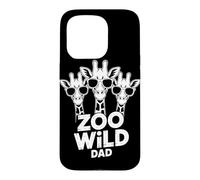 Carcasa para iPhone 15 Pro Zoo Wild Dad Safari Vida Silvestre Familia Animal Viaje a Juego