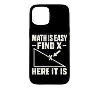 Carcasa para iPhone 15 Profesor de Matemáticas Geometría Find X Aula Humor