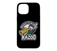 Carcasa para iPhone 15 Profesor de Música I Speak Kazoo Funny Classroom Humor