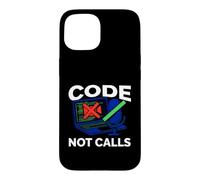 Carcasa para iPhone 15 Programmer Code Not Calls Introvert Developer