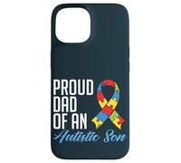 Carcasa para iPhone 15 Proud Dad of An Autistic Son - Autism Awareness Padre Hijo
