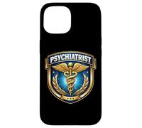 Carcasa para iPhone 15 Psiquiatra Psiquiatría Médico Médico Caduceo Insignia MD