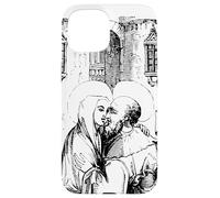 Carcasa para iPhone 15 Puerta de San Joaquín y Ana, Arte católico Vintage Tradicional