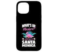 Carcasa para iPhone 15 ¿Qué Pasa Flockers Vamos a Santa Mónica Flamingo Love