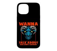 Carcasa para iPhone 15 ¿Quieres Hablar de Nuestro Señor? Satanic Goat Baphomet