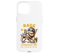 Carcasa para iPhone 15 Rage Consumes Me Well It Did Before I Retired Chilling Sloth