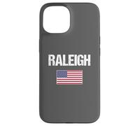 Carcasa para iPhone 15 Raleigh Carolina Norte USA Bandera Estados Unidos América