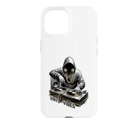 Carcasa para iPhone 15 Rap Vinyl Vibes Hip Hop DJ