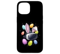 Carcasa para iPhone 15 Realidad Virtual VR Jugador Videojuego Huevos Orejas De Conejito Lindo