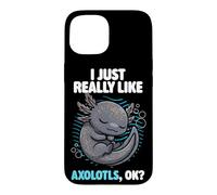 Carcasa para iPhone 15 Realmente Me Gustan Axolotls Ok Animal Lindo Enigma Axolotl