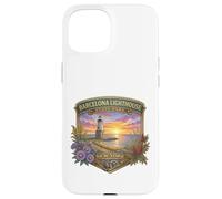 Carcasa para iPhone 15 Recuerdo de la Novedad del Parque estatal del Faro de Barcelona de Nueva York