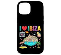 Carcasa para iPhone 15 Recuerdo de Viaje I Love Ibiza