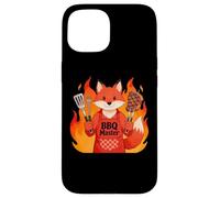 Carcasa para iPhone 15 Red Fox Cooking Grill BBQ Funny Gift Red Fox