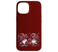 Carcasa para iPhone 15 Red Gothic GNOME Couple For Women and Men Valentines