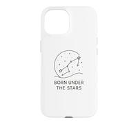 Carcasa para iPhone 15 Regalo de astrología Born Under The Stars para fanáticos