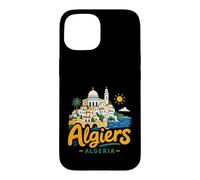 Carcasa para iPhone 15 Regalo de Recuerdo de Viaje de Argel Argelia Dibujado a Mano