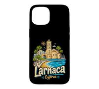 Carcasa para iPhone 15 Regalo de Recuerdo de Viaje de Larnaca Chipre Dibujado a Mano