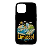 Carcasa para iPhone 15 Regalo de Recuerdo de Viaje de Limassol Chipre Dibujado a Mano