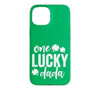 Carcasa para iPhone 15 Regalo para el Día de San Patricio de One Lucky Dada, Color Verde Oscuro