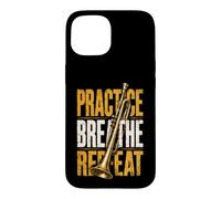 Carcasa para iPhone 15 Repeat-Music Trompeta Músico Trompeta Música Trompeta