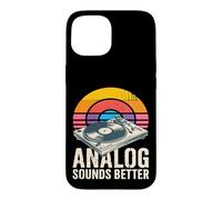 Carcasa para iPhone 15 Reproductor de Discos de Vinilo analógico Suena Mejor