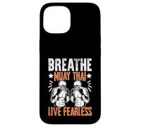 Carcasa para iPhone 15 Respira Muay Thai Live Fearless Muay Thai