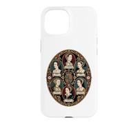 Carcasa para iPhone 15 Retrato Ovalado de Las Seis Esposas de Enrique VIII Rey de Inglaterra
