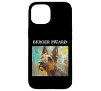 Carcasa para iPhone 15 Retratos Coloridos de Perros franceses - Berger Picard