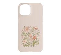 Carcasa para iPhone 15 Retro Animal Print Wildflower Flowers Boho Floral Aesthetic
