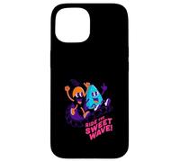 Carcasa para iPhone 15 Ride The Sweet Wave, diseño Retro de neón y Frutas para Surf