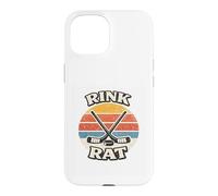 Carcasa para iPhone 15 Rink Rat Retro Vintage - Palos de Hockey sobre Hielo y Disco
