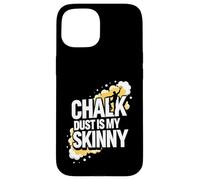 Carcasa para iPhone 15 Rock Climbing Bouldering Chalk Dust Is My Skinny
