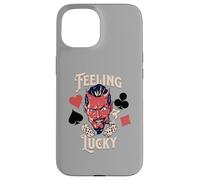 Carcasa para iPhone 15 Rockabilly Feeling Lucky Devil Dice 50 Retro Vintage Casino