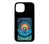 Carcasa para iPhone 15 Romántico Pareja Sol Luna Amor Celestial Unión Estrel