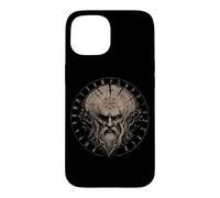Carcasa para iPhone 15 Runas de Walhalla Odin Vegvisir Mitología nórdica Vikingo