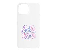Carcasa para iPhone 15 Salty Siren Mermaid Lover Beach Coastal Ocean Cute Mermaid