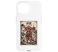 Carcasa para iPhone 15 Samurai Raccoon Japanese Vintage Funny Gifts Graphic Art