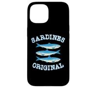 Carcasa para iPhone 15 Sardines Tinned Fish Retro Graphic for Men Women