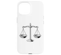 Carcasa para iPhone 15 Scales of Justice Libra Star Sign Legal Gift Abogado Juez