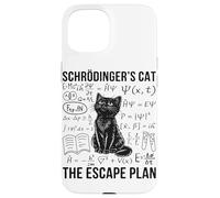 Carcasa para iPhone 15 Schrodinger Cat Escape Plan Mecánica cuántica Física