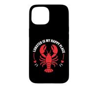 Carcasa para iPhone 15 Seafood Quote Coastal Humor Lobster Is My Happy Place