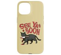 Carcasa para iPhone 15 See Ya Soon Dark Cat Meme Design Womens Girls