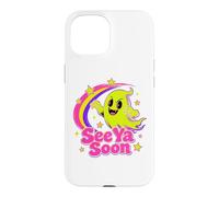 Carcasa para iPhone 15 See Ya Soon Moon Cute Spooky Halloween Stars Kawaii