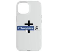 Carcasa para iPhone 15 Seguir Jesús Fe Libro Cristiano Cruz Amor Cristo Biblia
