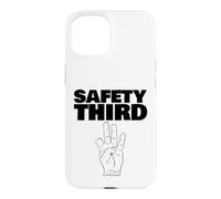 Carcasa para iPhone 15 Seguridad Tercer Dedo perdido Divertido Seguridad Tercero