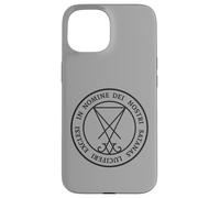 Carcasa para iPhone 15 Sello de Lucifer Infierno Wicca Satán Brujería 666 Diablo